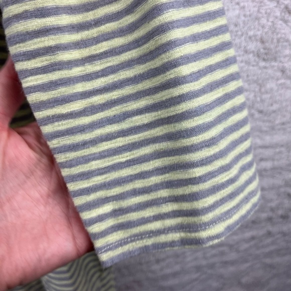 CUT LOOSE Linen Tunic Striped Top Large - Picture 5 of 14